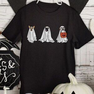 Ghost Dogs Tshirt Halloween Dog T Shirt Spooky Season Shirt